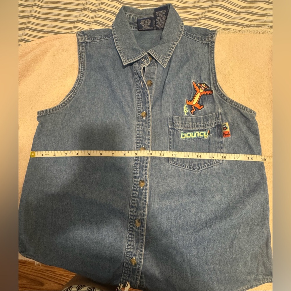 Disney Blue Button Down Shirt - Picture 6 of 6